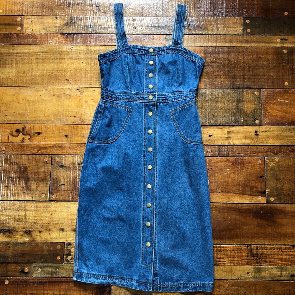 Overall Jean Dress